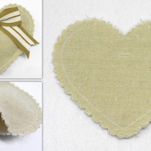 NATURAL SAND HEART POUCH 12x12cm 0527114NATURAL SAND HEART POUCH 12x12cm 0527114