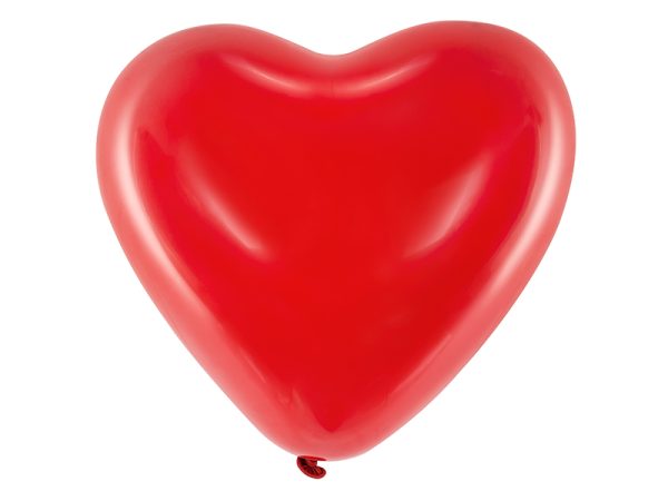 Balloons 16'' Hearts, Pastel red (1 pkt / 6 pc.)