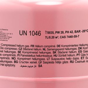 Helium tank, pink, 30 balloons