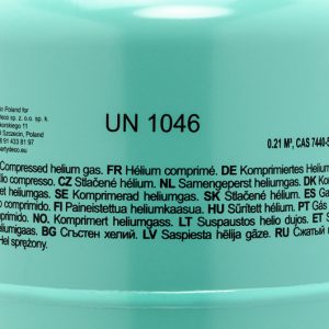 Helium tank, mint, 30 balloons