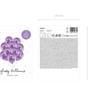 Glossy Balloons 30cm, violet (1 pkt / 10 pc.)