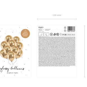 Glossy Balloons 30cm, gold (1 pkt / 10 pc.)
