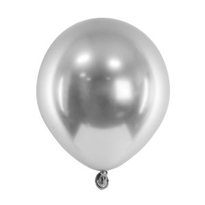 Glossy Balloons 12 cm, silver (1 pkt / 50 pc.)