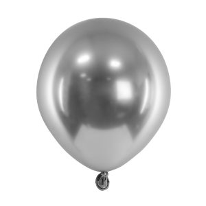 Glossy Balloons 12 cm, dark silver (1 pkt / 50 pc.)