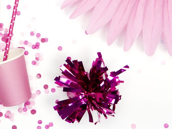 Foil balloon weight, dark pink (1 pkt / 4 pc.)
