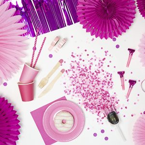 Foil balloon weight, dark pink (1 pkt / 4 pc.)