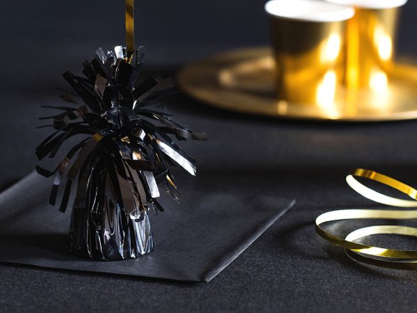 Foil balloon weight, black (1 pkt / 4 pc.)