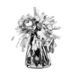 Foil balloon weight, silver (1 pkt / 4 pc.)Foil balloon weight, silver (1 pkt / 4 pc.)