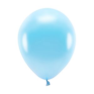 Eco Balloons 26cm metallic, light blue (1 pkt / 10 pc.)