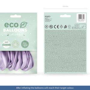 Eco Balloons 26cm metallic, lilac (1 pkt / 10 pc.)