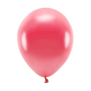 Eco Balloons 26cm metallic, light red (1 pkt / 10 pc.)
