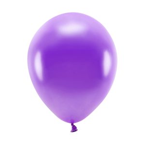 Eco Balloons 26cm metallic, violet (1 pkt / 10 pc.)