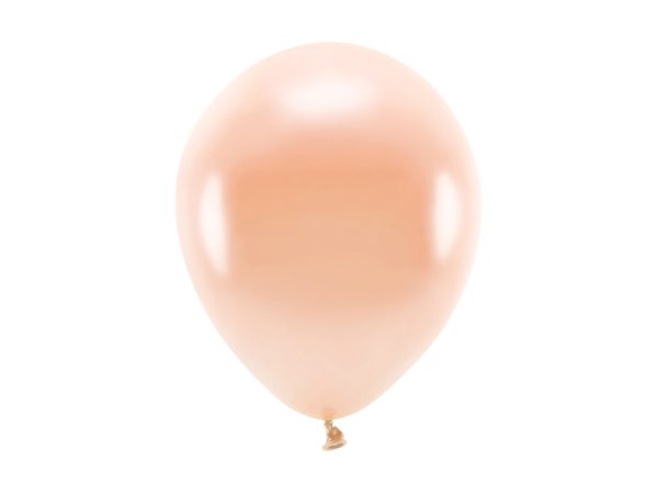 Eco Balloons 26cm metallic, peach (1 pkt / 10 pc.)