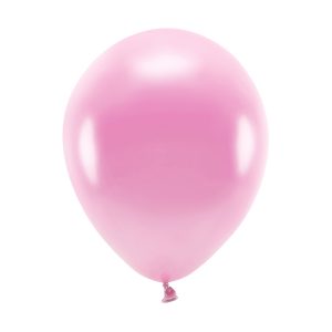 Eco Balloons 26cm metallic, pink (1 pkt / 10 pc.)