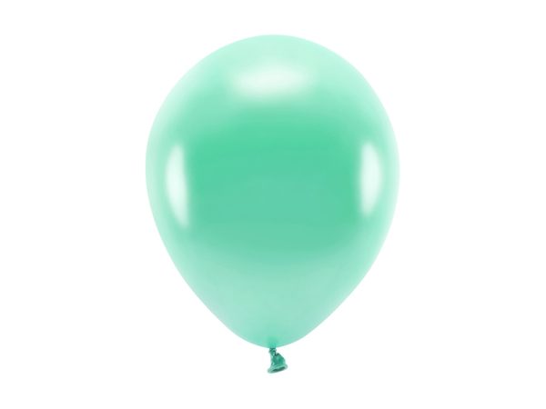 Eco Balloons 26cm metallic, dark mint (1 pkt / 10 pc.)