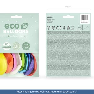 Eco Balloons 26cm pastel, mix (1 pkt / 10 pc.)