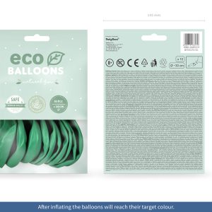Eco Balloons 26cm pastel, green (1 pkt / 10 pc.)