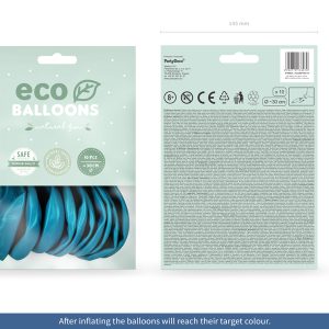 Eco Balloons 26cm pastel, turquoise (1 pkt / 10 pc.)
