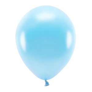 Eco Balloons 30cm metallic, light blue (1 pkt / 10 pc.)