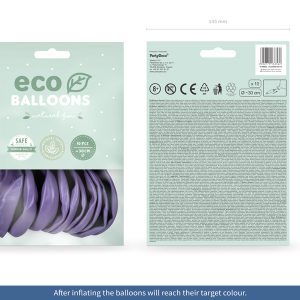Eco Balloons 30cm metallic, lavender (1 pkt / 10 pc.)