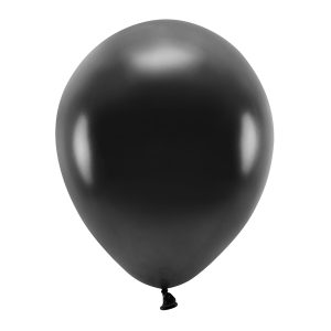 Eco Balloons 30cm metallic, black (1 pkt / 10 pc.)
