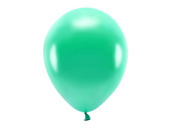 Eco Balloons 30cm metallic, green (1 pkt / 10 pc.)