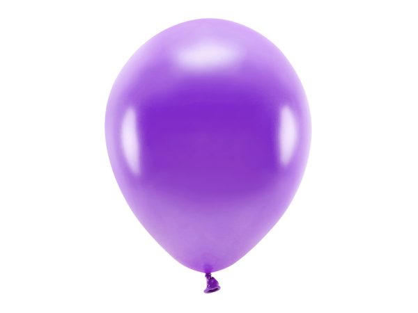 Eco Balloons 30cm metallic, violet (1 pkt / 10 pc.)