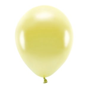 Eco Balloons 30cm metallic, light yellow (1 pkt / 10 pc.)