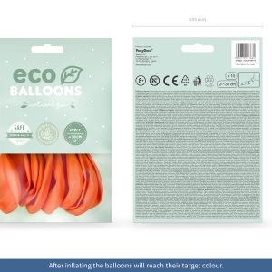 Eco Balloons 30cm pastel, orange (1 pkt / 10 pc.)