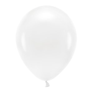 Eco Balloons 30cm pastel, white (1 pkt / 10 pc.)