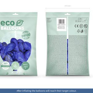 Eco Balloons 30cm pastel, ultramarine (1 pkt / 100 pc.)