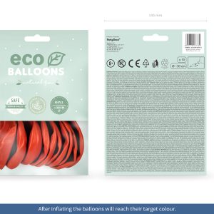 Eco Balloons 30cm pastel, coral (1 pkt / 10 pc.)
