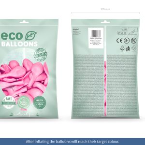Eco Balloons 30cm pastel, pink (1 pkt / 100 pc.)