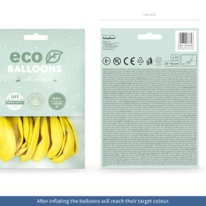 Eco Balloons 30cm pastel, dark yellow (1 pkt / 10 pc.)