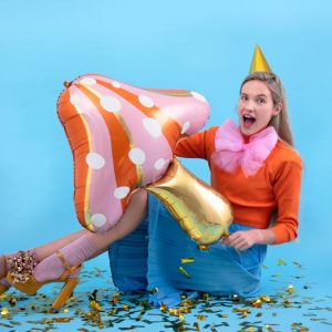 Foil balloon Mushroom, 66x75cm, mix