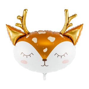 Foil Balloon Deer, 73x64cm, mix