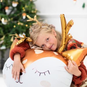 Foil Balloon Deer, 73x64cm, mix