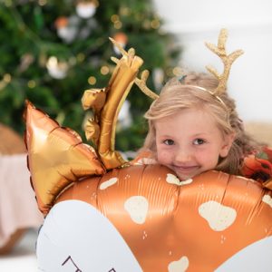 Foil Balloon Deer, 73x64cm, mix