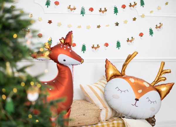 Foil Balloon Deer, 73x64cm, mix
