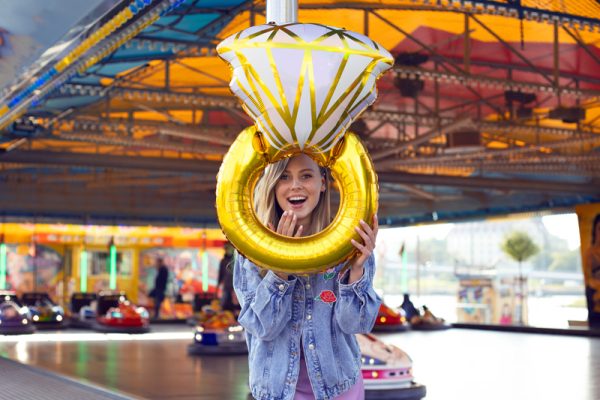 Foil balloon Ring, 60x95cm, mix