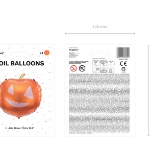 Foil balloon Pumpkin, 40x40cm, mix