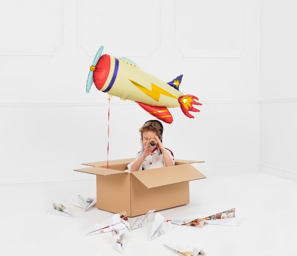 Foil balloon Plane, 91x39cm, mix
