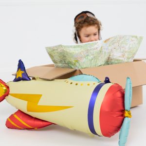Foil balloon Plane, 91x39cm, mix