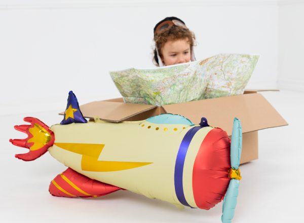 Foil balloon Plane, 91x39cm, mix