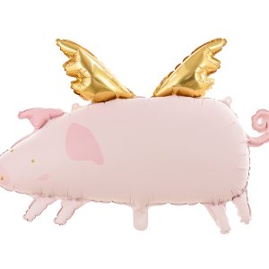 Foil balloon Pig, 72x46cm, mix