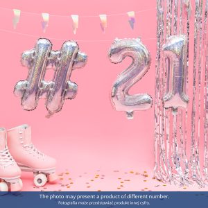 Foil Balloon Number ''7'', 35cm, holographic