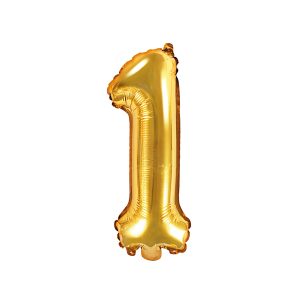 Foil Balloon Number ''1'', 35cm, gold
