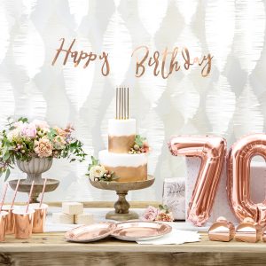 Foil Balloon Number ''7'', 35cm, rose gold