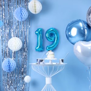 Foil Balloon Number ''9'', 35cm, blue