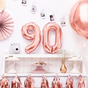 Foil Balloon Number ''9'', 35cm, rose gold